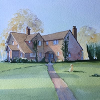 House Portrait 9 – Commissioned Painting by Woking Surrey Artist David Harmer