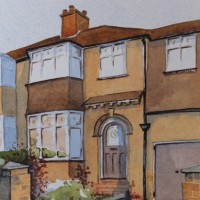 House Portrait Commission 3 – General Art Gallery – Painting by Woking Surrey Artist David Harmer