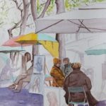 Montmartre – Artists’ Quarter – Europe Art Gallery – Painting by Woking Surrey Artist David Harmer