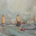 Pool Of London – Britain Art Gallery – Painting by Woking Surrey Artist David Harmer