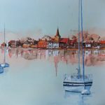 Bosham Harbour and Church near Chichester West Sussex – Art Gallery – Painting in Watercolour