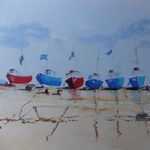 Devon Art Gallery – Boats on the Beach at Beer