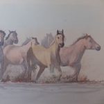 Horses in the Wetlands – Animals Art Gallery