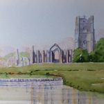 Fountains Abbey Watercolour Painting – Yorkshire Art Gallery