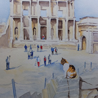 Cat in Ephesus Turkey