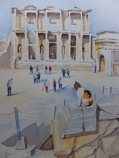 Cat in Ephesus Turkey