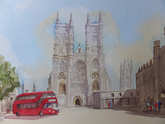 Westminster Abbey - Art - Landscape Painting