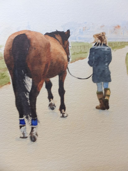 Commissioned Horse Painting - Watercolour