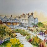 Gravetye Manor Hotel East Grinstead – West Sussex Art Gallery – Watercolour Painting Commission
