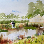Commissioned Wedding Venue Art – Watercolour Painting