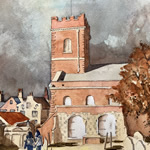 Holy Trinity Church, Guildford Watercolour Painting