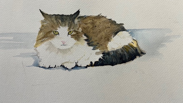 Pepe the Cat painting